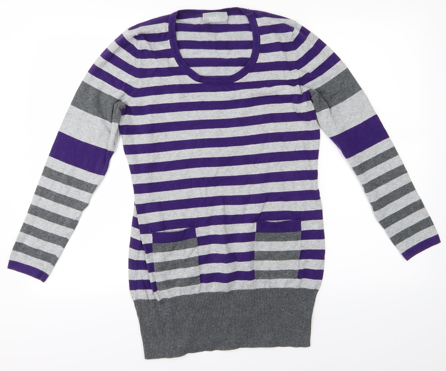 Wallis Womens Purple Striped  Shirt Dress