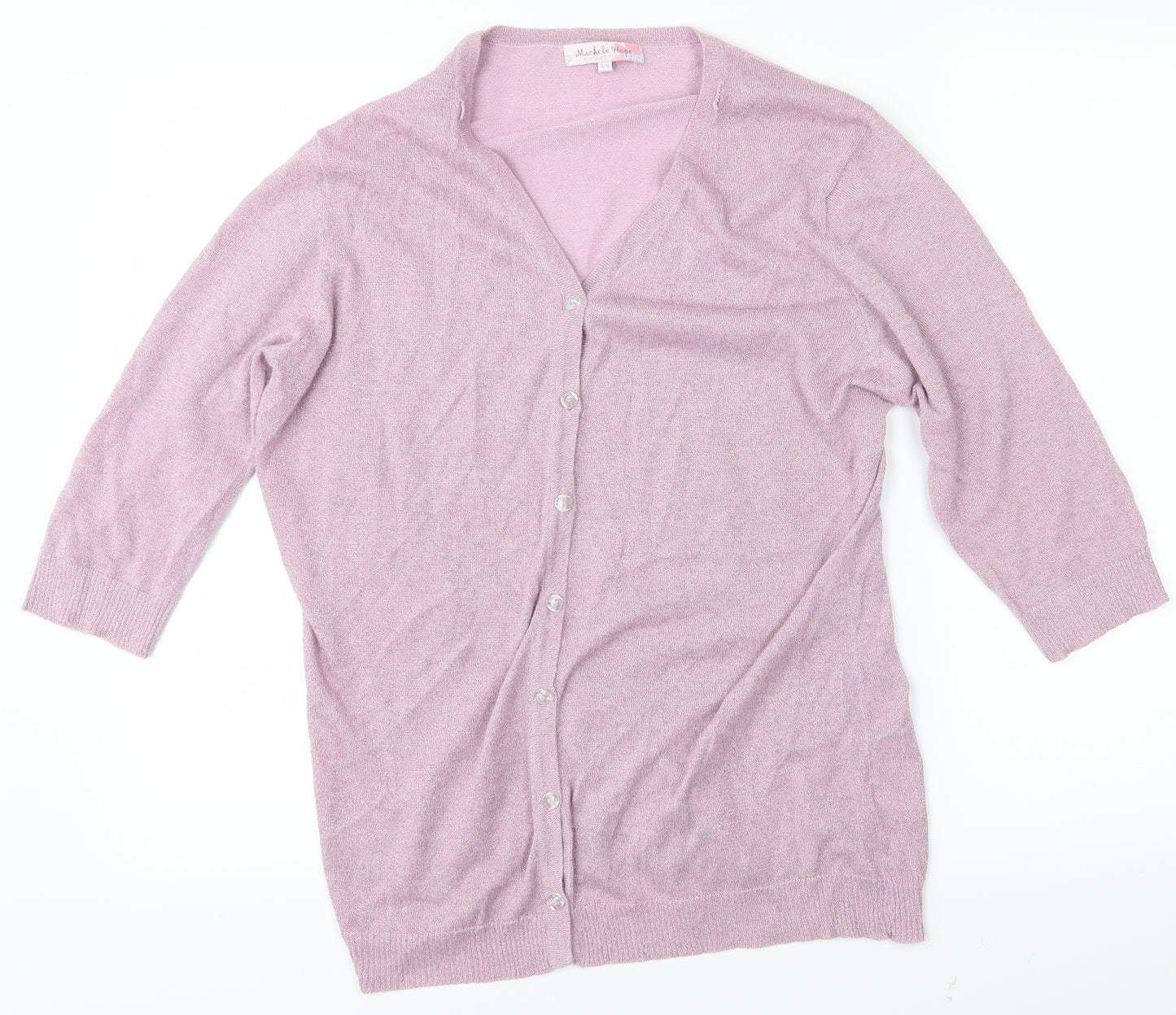 Michele Hope Womens Pink   Basic Blouse Size 14