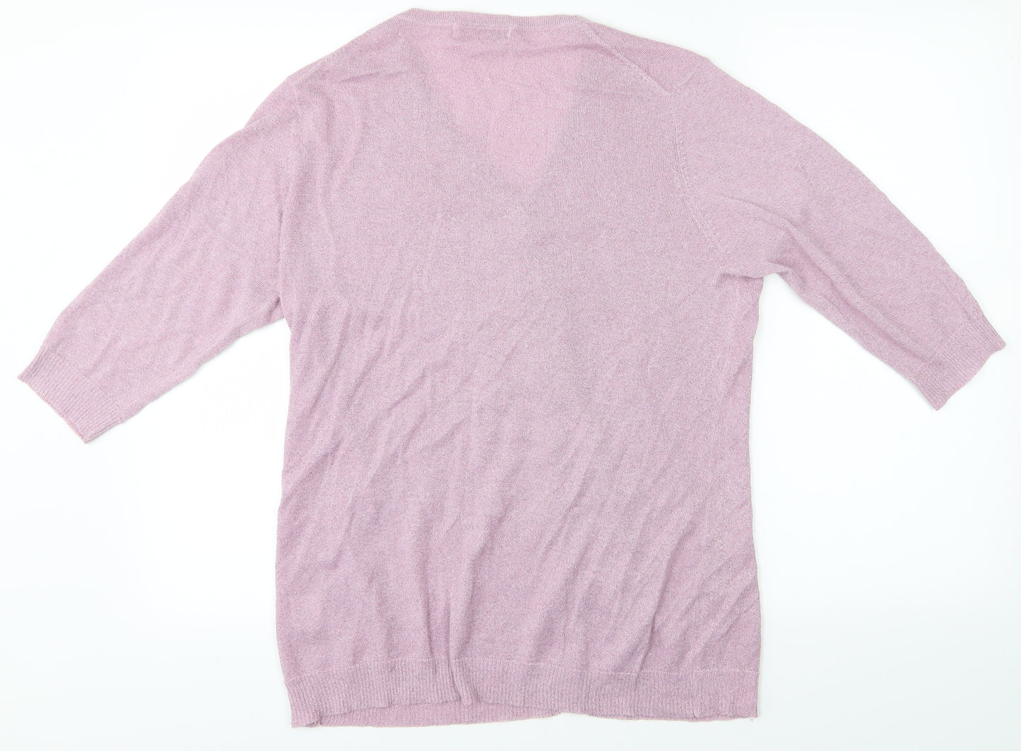 Michele Hope Womens Pink   Basic Blouse Size 14