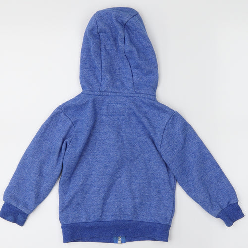 Mini Rebel Boys Blue   Full Zip Hoodie Size 2-3 Years