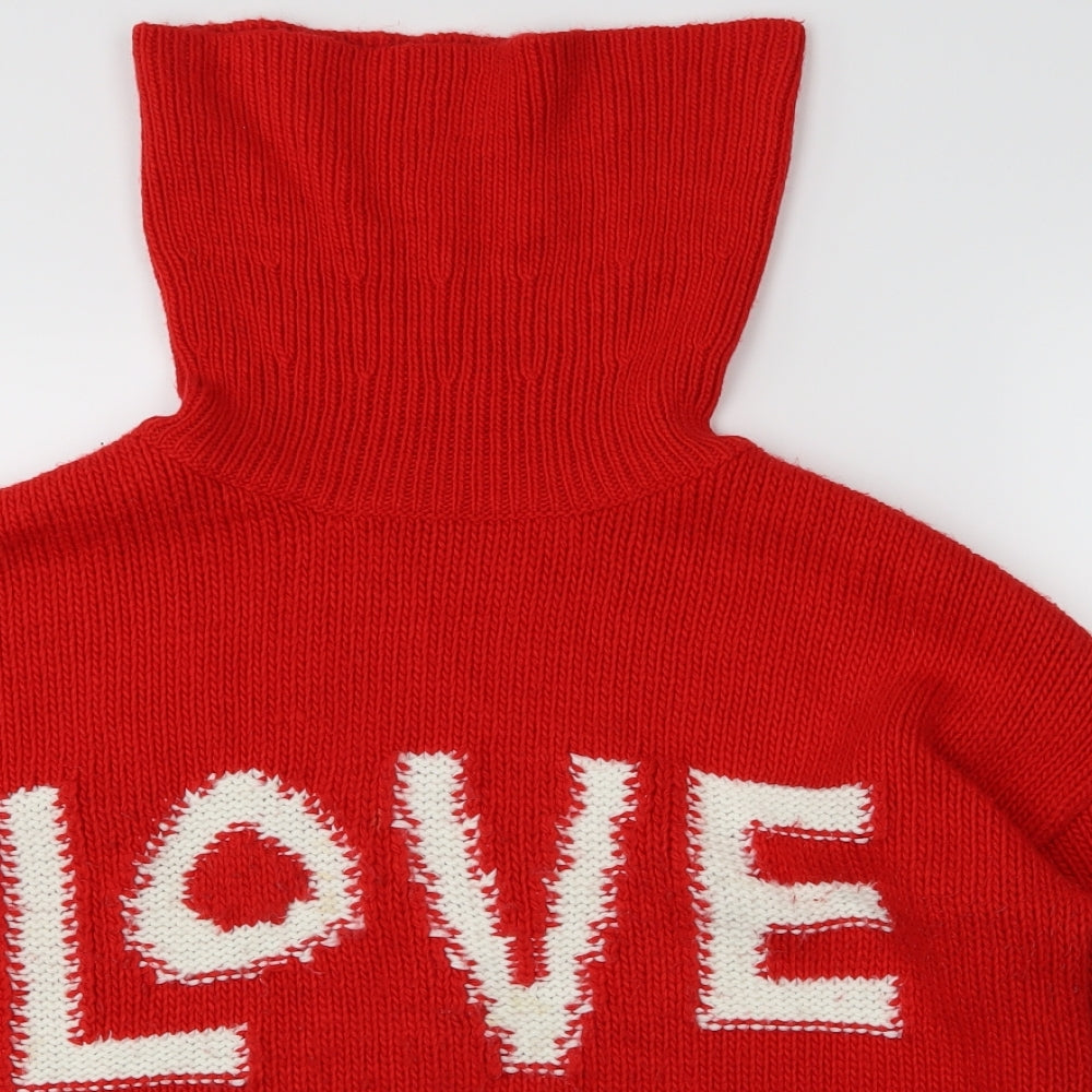 Matalan Womens Red   Pullover Jumper Size M  - Love