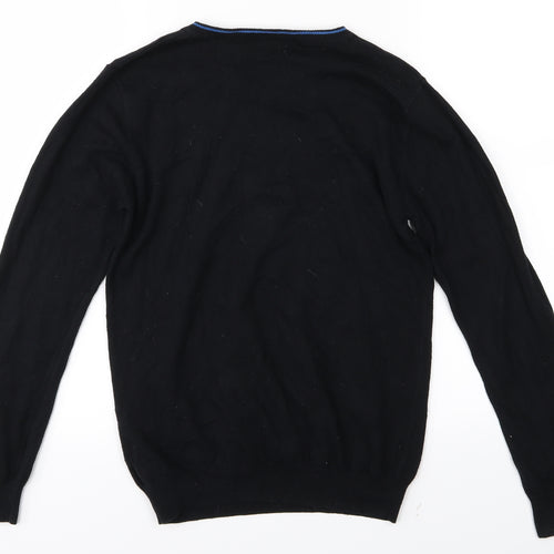 M&S Boys Black   Basic T-Shirt Size 11-12 Years