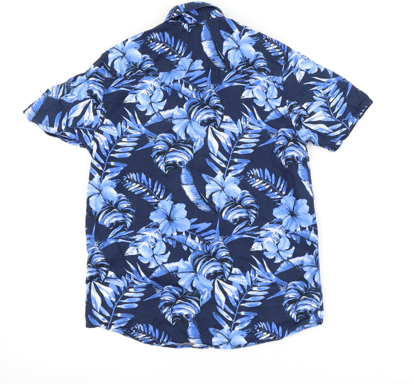 NEXT Boys Black Floral  Basic Button-Up Size 12 Years