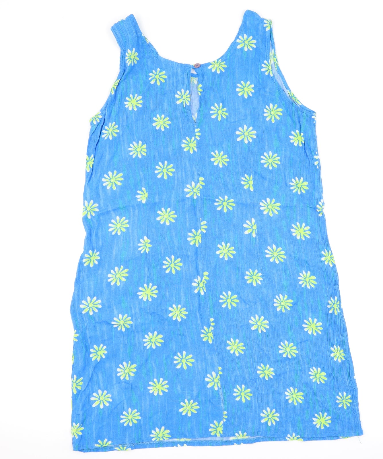 New Look Womens Blue Floral  Tank Dress  Size 14