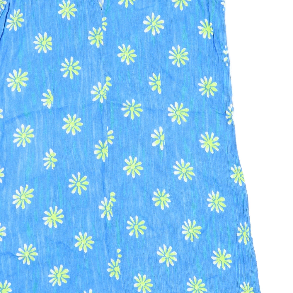 New Look Womens Blue Floral  Tank Dress  Size 14