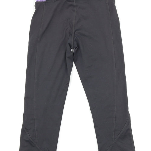 F&F Womens Black   Capri Leggings Size 8 L19 in