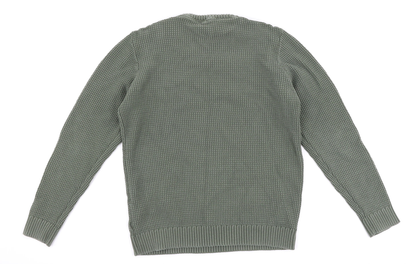 Marks and Spencer Boys Green   Pullover Jumper Size 13-14 Years