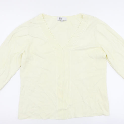 Klass Womens Ivory   Pullover Jumper Size M