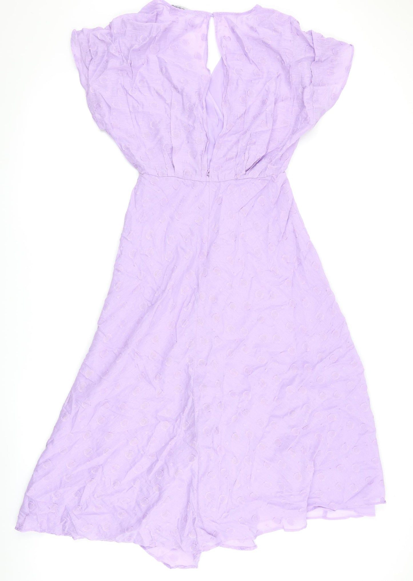 Zara Womens Purple Floral  A-Line  Size M