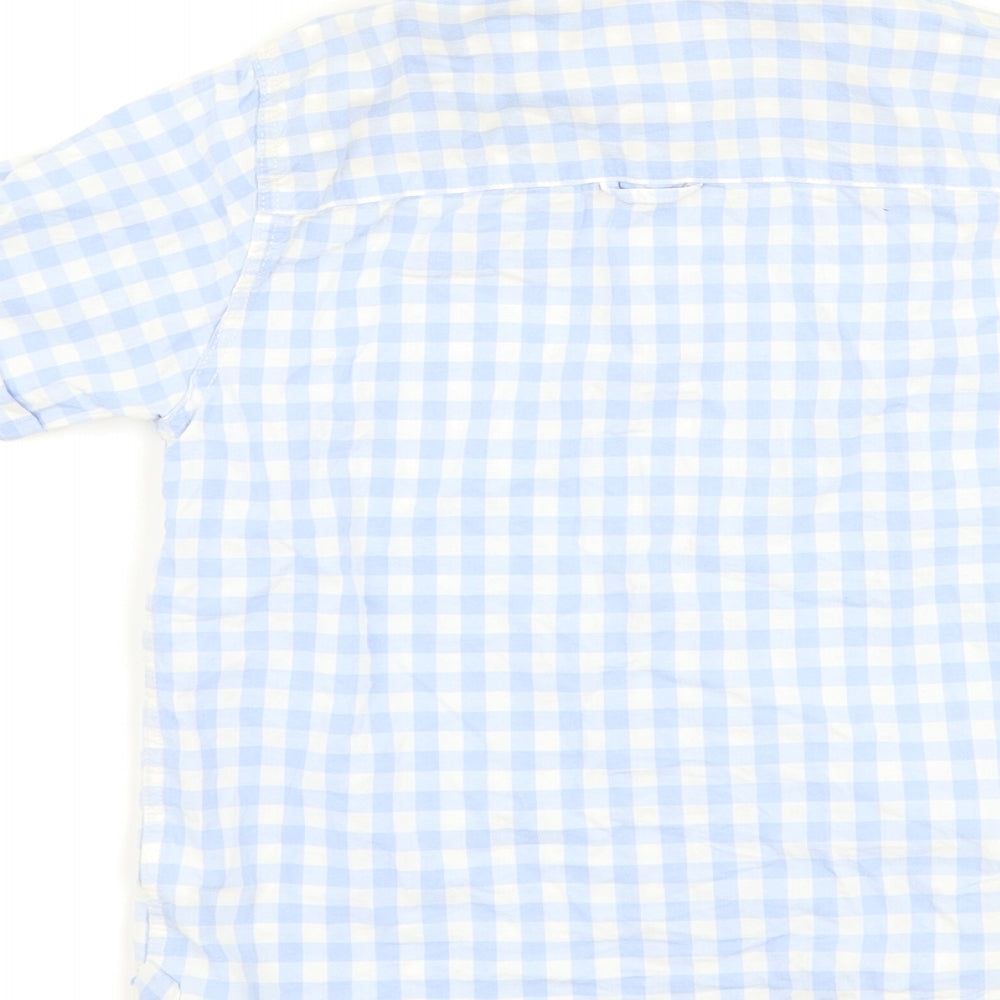 NEXT Boys Blue Check  Basic Button-Up Size 6 Years