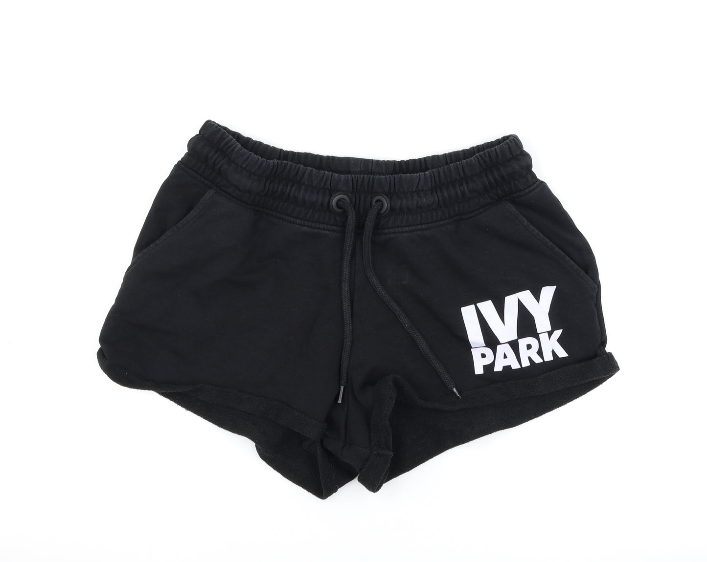 IVY PARK Womens Black   Sweat Shorts Size L