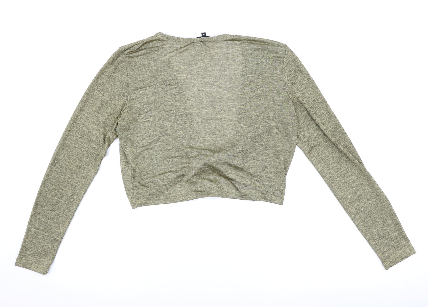 Papaya Womens Brown   Cardigan Jumper Size 14  - tie front