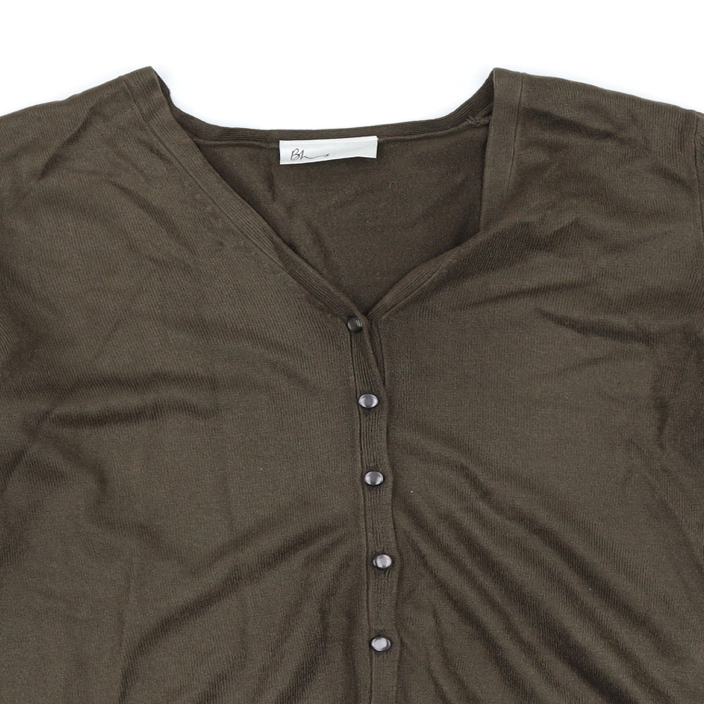 BHS Womens Brown   Cardigan Jumper Size 12