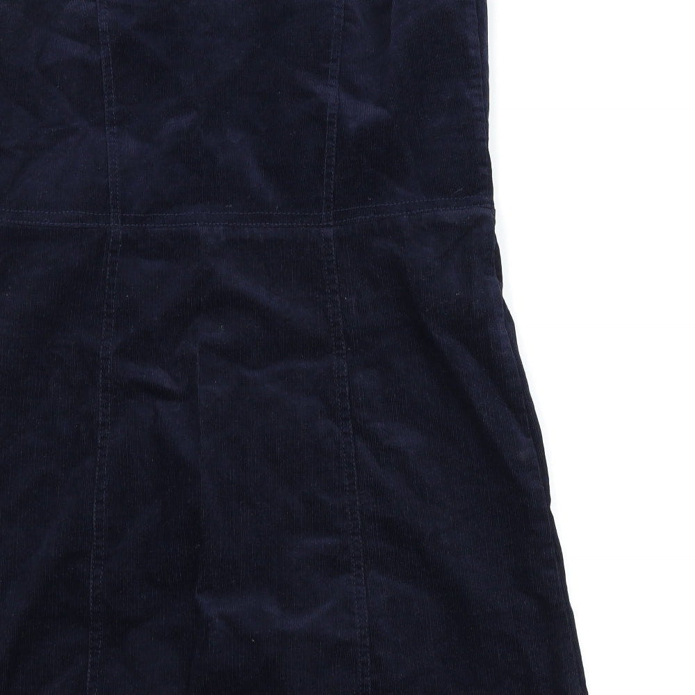 Miss Selfridge Womens Blue  Corduroy Pinafore/Dungaree Dress  Size 14