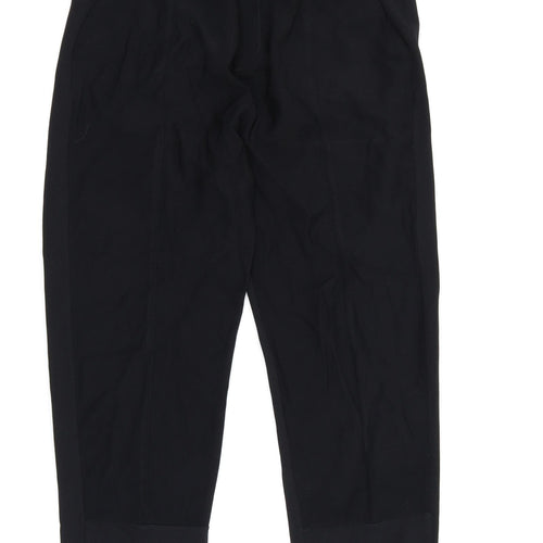Zara Womens Black   Harem Trousers Size L L25 in