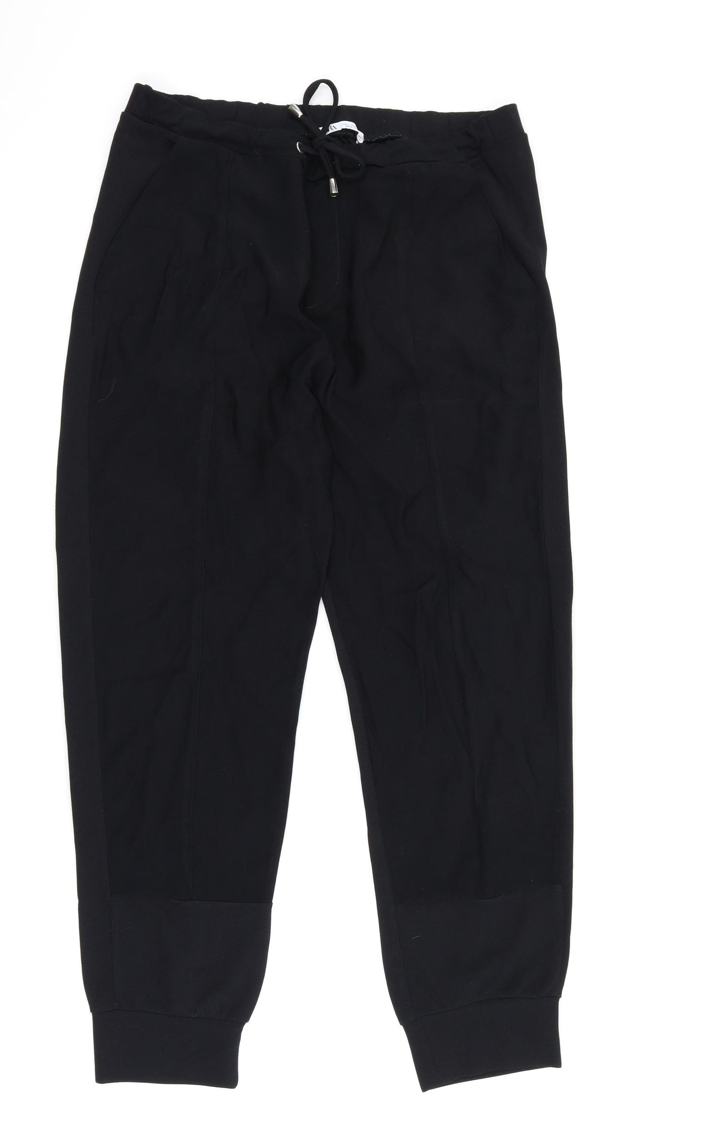 Zara Womens Black   Harem Trousers Size L L25 in