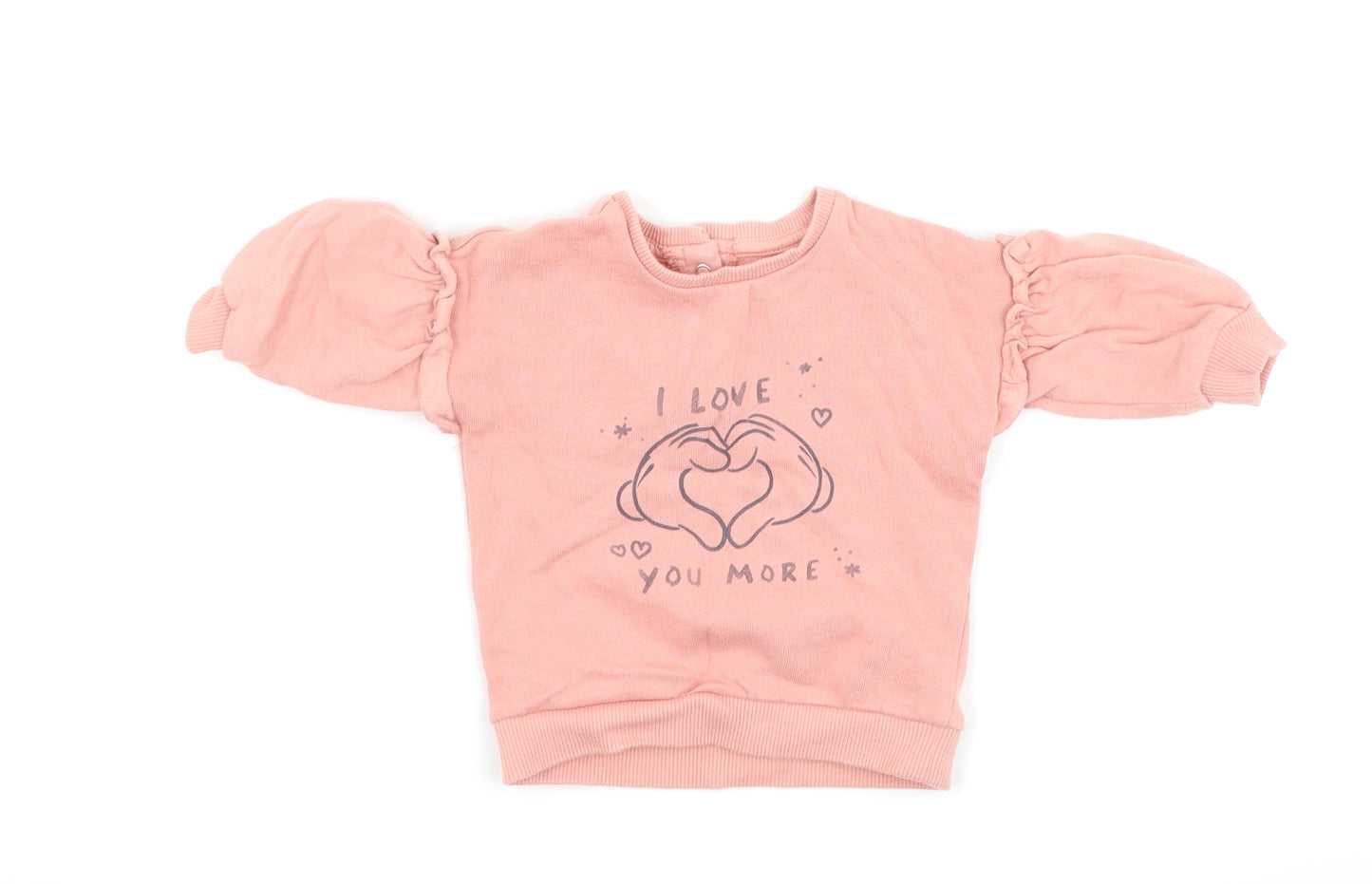 George Girls Pink   Pullover Jumper Size 0-3 Months  - Disney Mickey Mouse