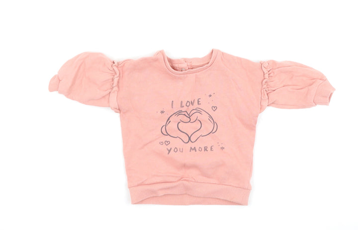 George Girls Pink   Pullover Jumper Size 0-3 Months  - Disney Mickey Mouse