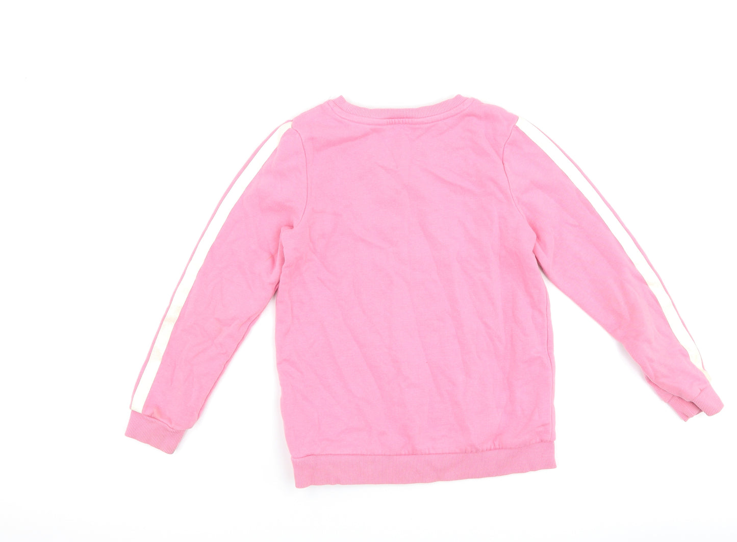 George Girls Pink   Pullover Sweatshirt Size 6-7 Years  - slogan