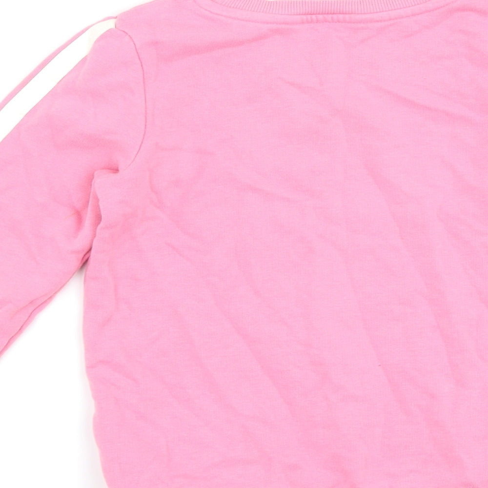 George Girls Pink   Pullover Sweatshirt Size 6-7 Years  - slogan