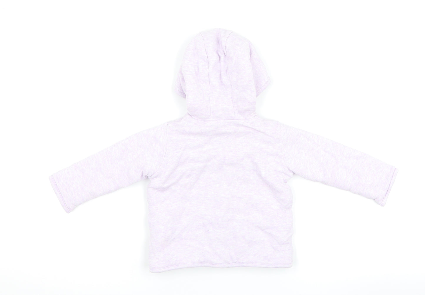 Marks and Spencer Girls Purple   Jacket  Size 3-6 Months  - elephant