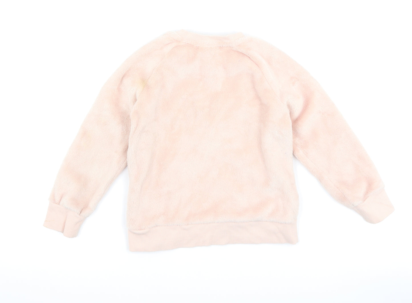 Disney Store Boys Pink  Fleece Pullover Sweatshirt Size 4 Years  - Disney Minnie Mouse
