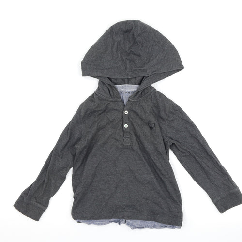 Nutmeg Boys Grey   Pullover Hoodie Size 5-6 Years