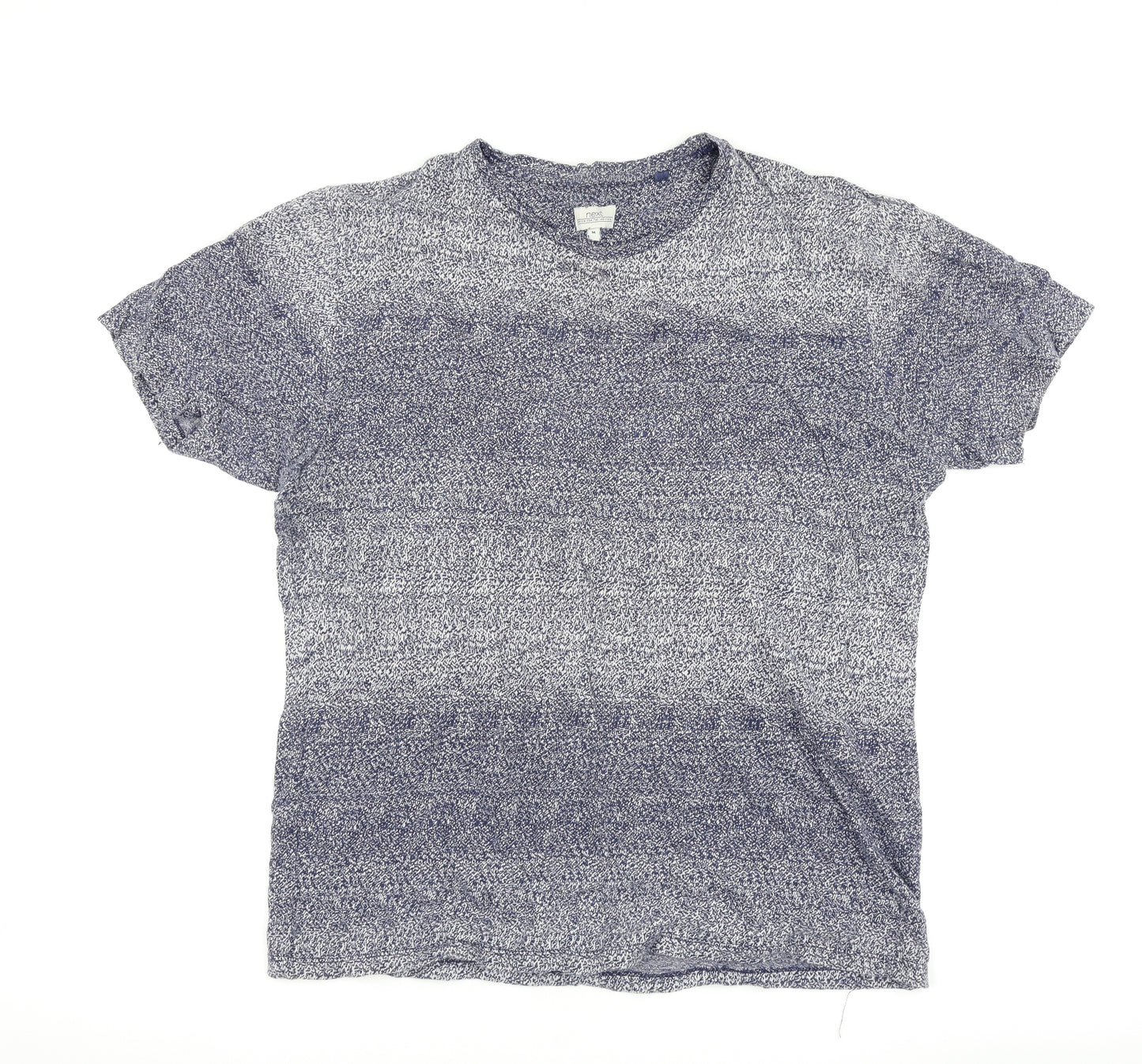 NEXT Mens Blue Striped   T-Shirt Size M