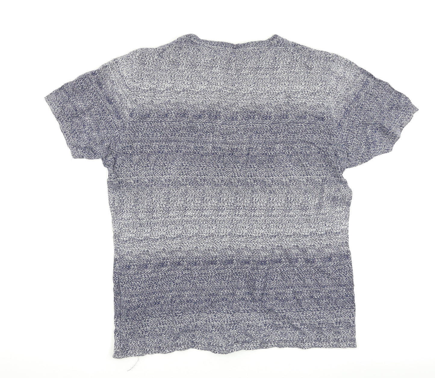 NEXT Mens Blue Striped   T-Shirt Size M