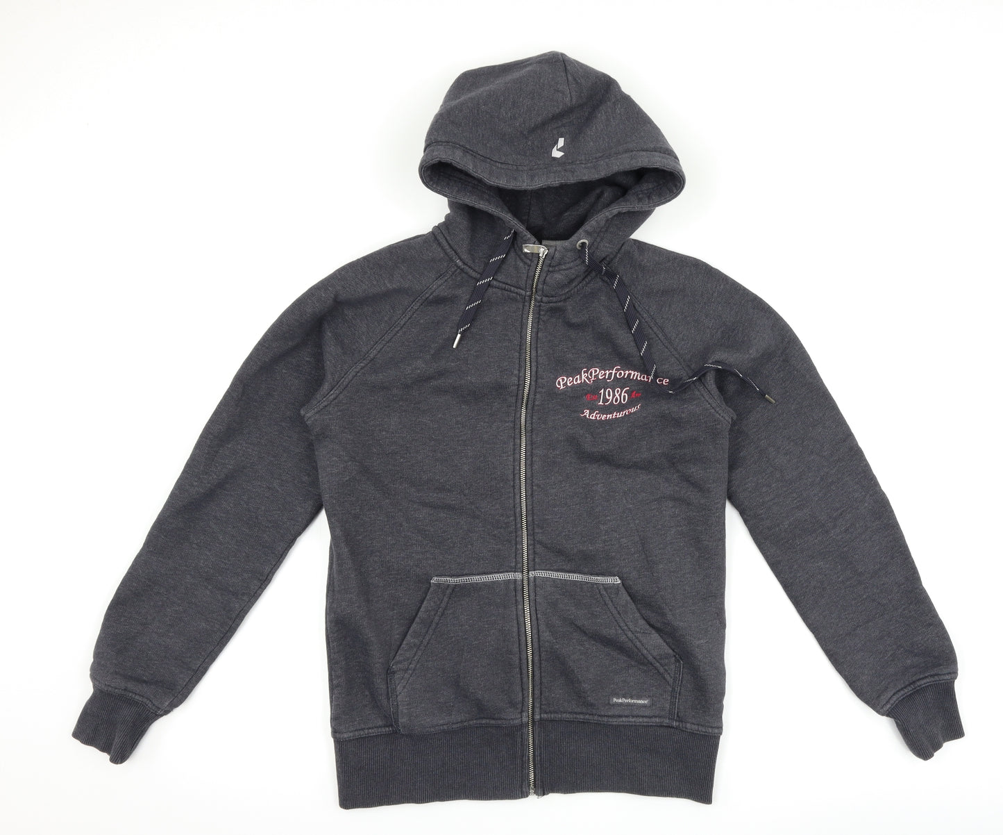Peak Performance Womens Grey   Full Zip Hoodie Size M