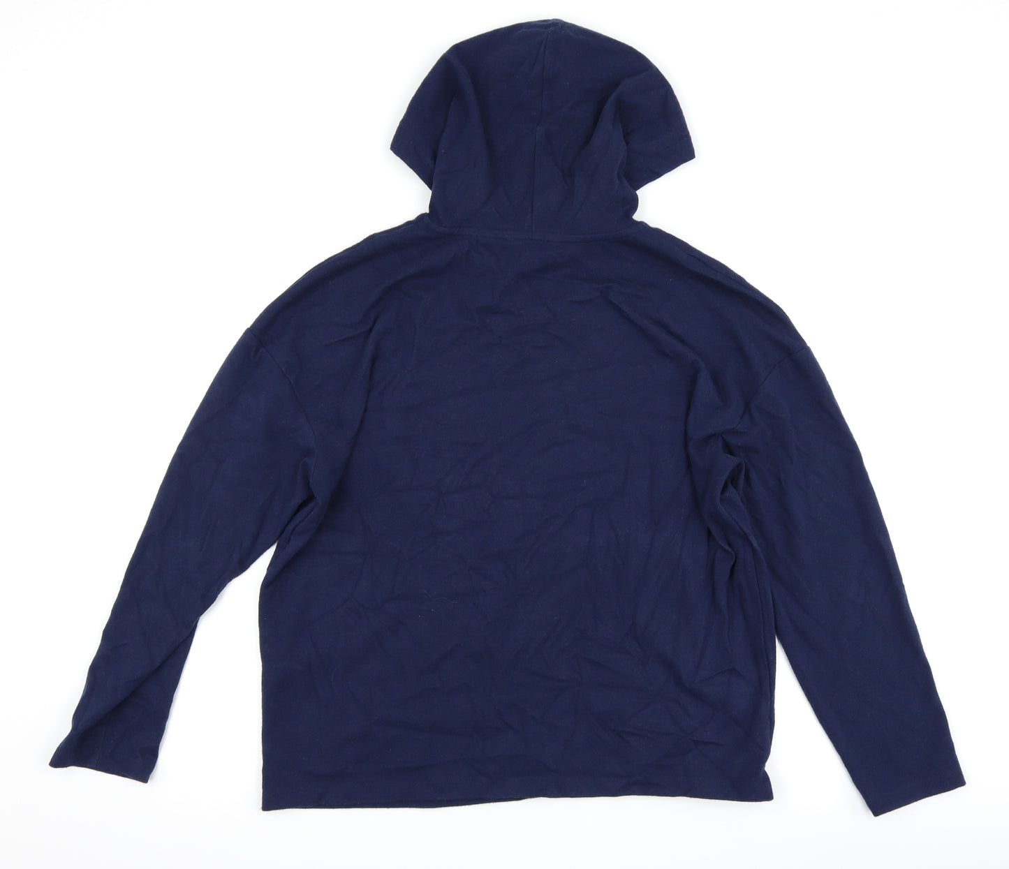 Marks and Spencer Womens Blue   Pullover Hoodie Size 14  - lovely