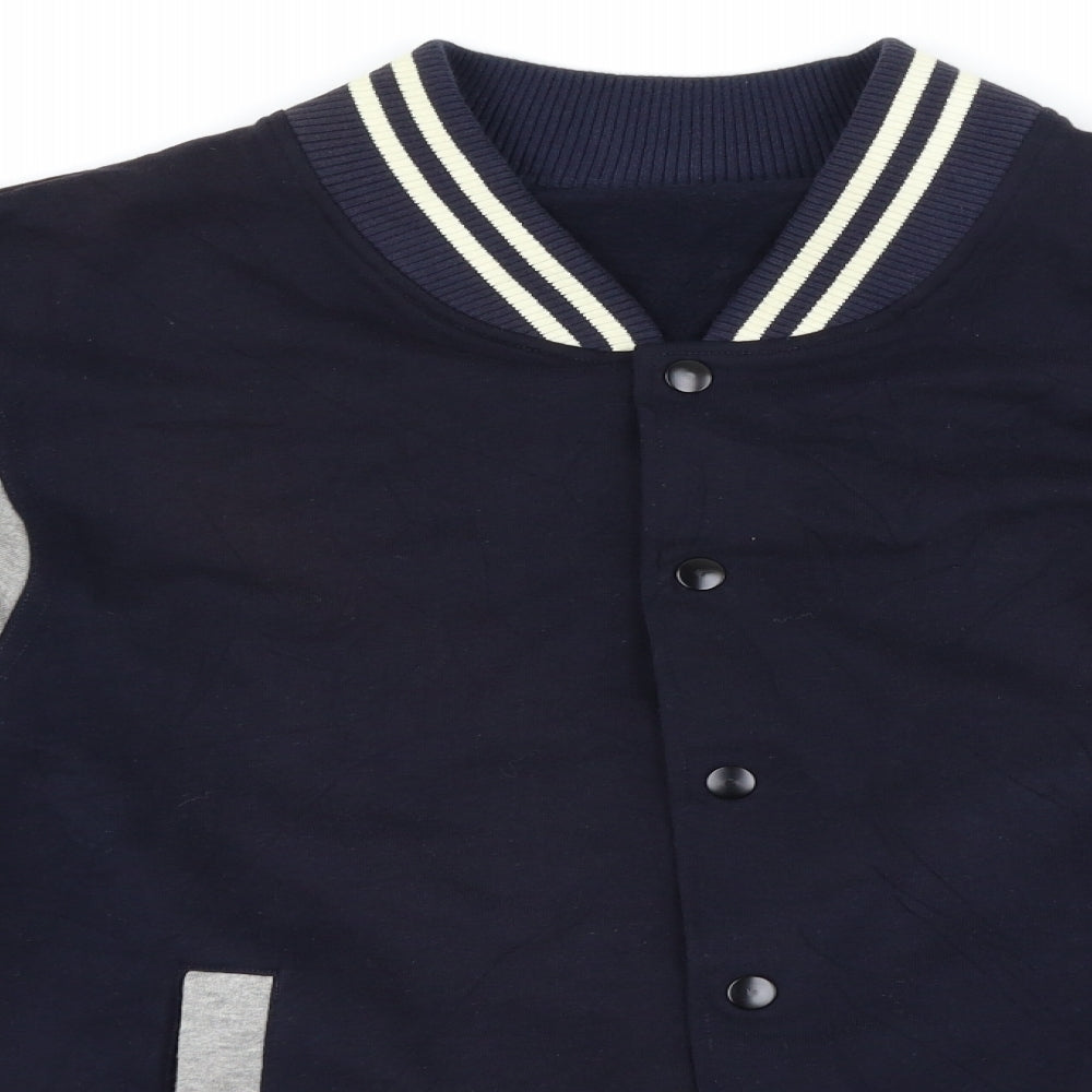 Preworn Mens Blue   Varsity Jacket Jacket Size L
