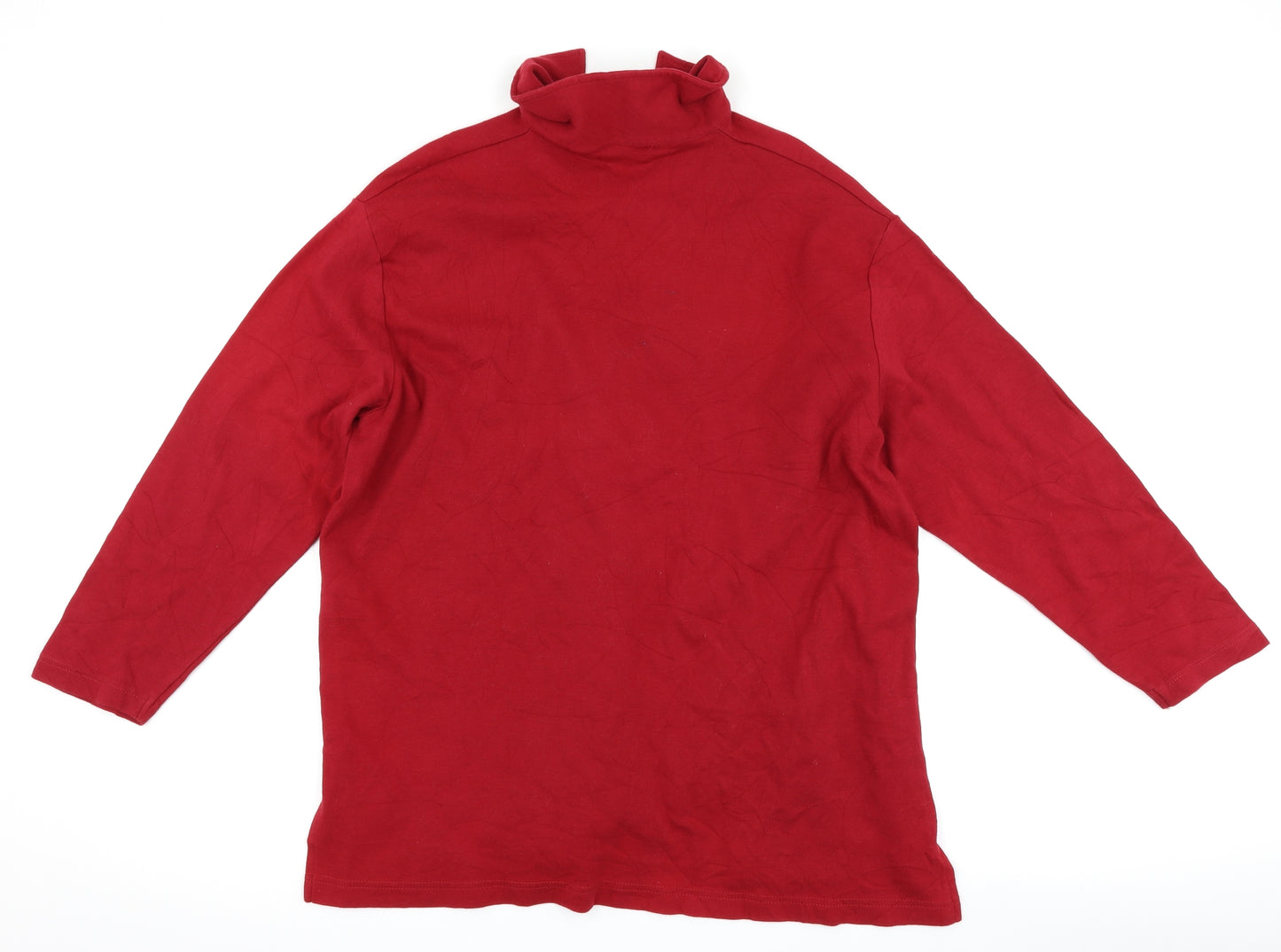 Classics Womens Red   Pullover Sweatshirt Size 20