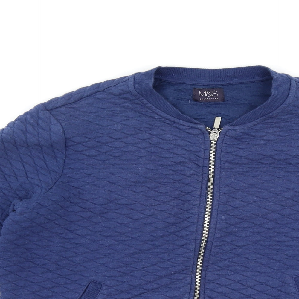 Marks and Spencer Womens Blue   Quilted Jacket Size 14