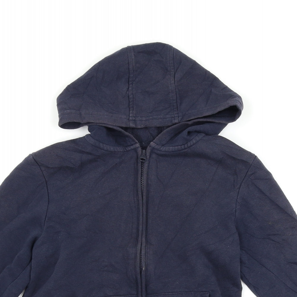 George Boys Blue   Full Zip Hoodie Size 8-9 Years
