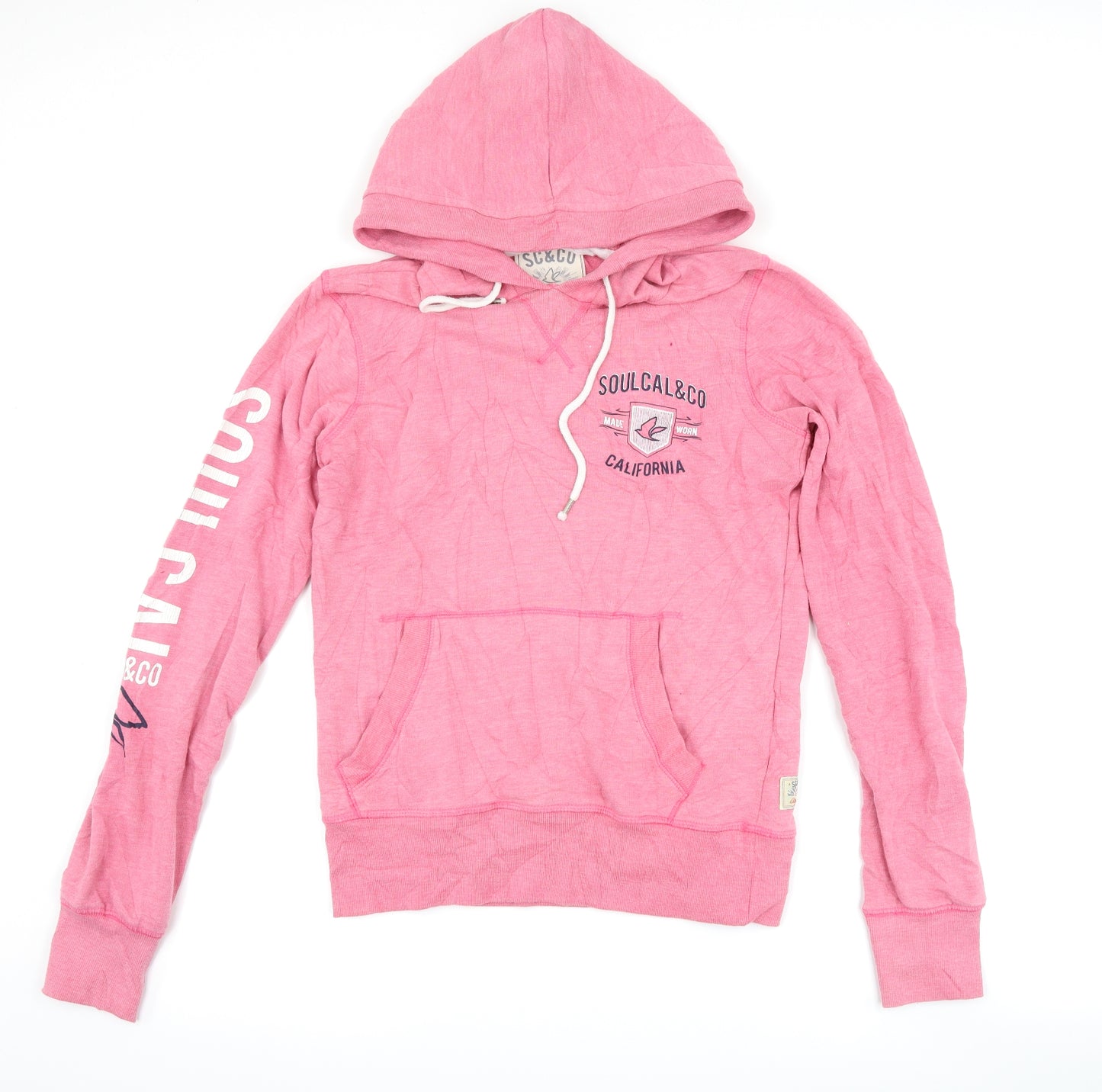 SoulCal&Co Womens Pink   Pullover Hoodie Size 12