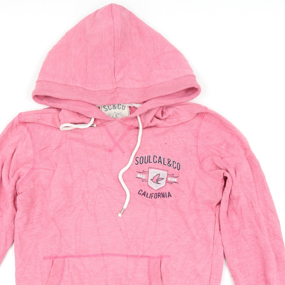 SoulCal&Co Womens Pink   Pullover Hoodie Size 12