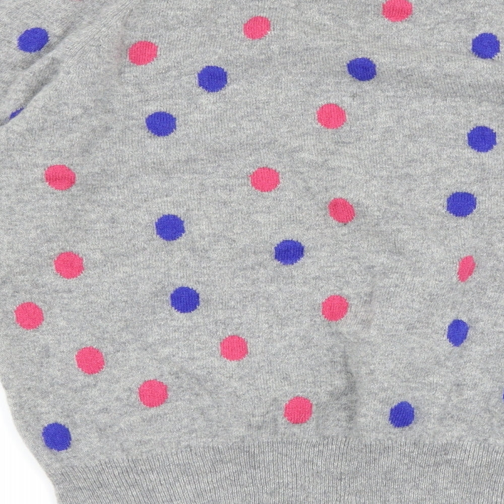 Kenar Womens Grey Polka Dot  Pullover Jumper Size M