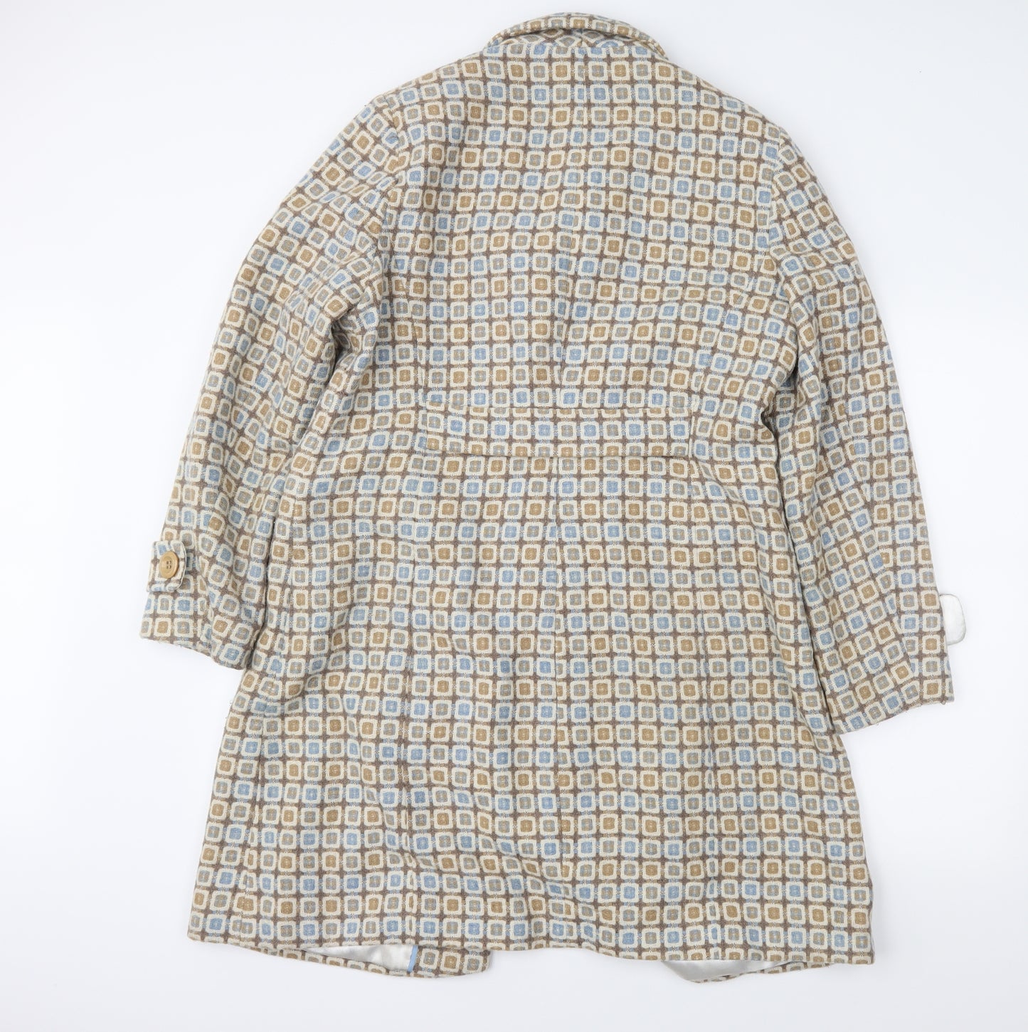 Etam Womens Beige   Overcoat Coat Size 16  - Patchwork