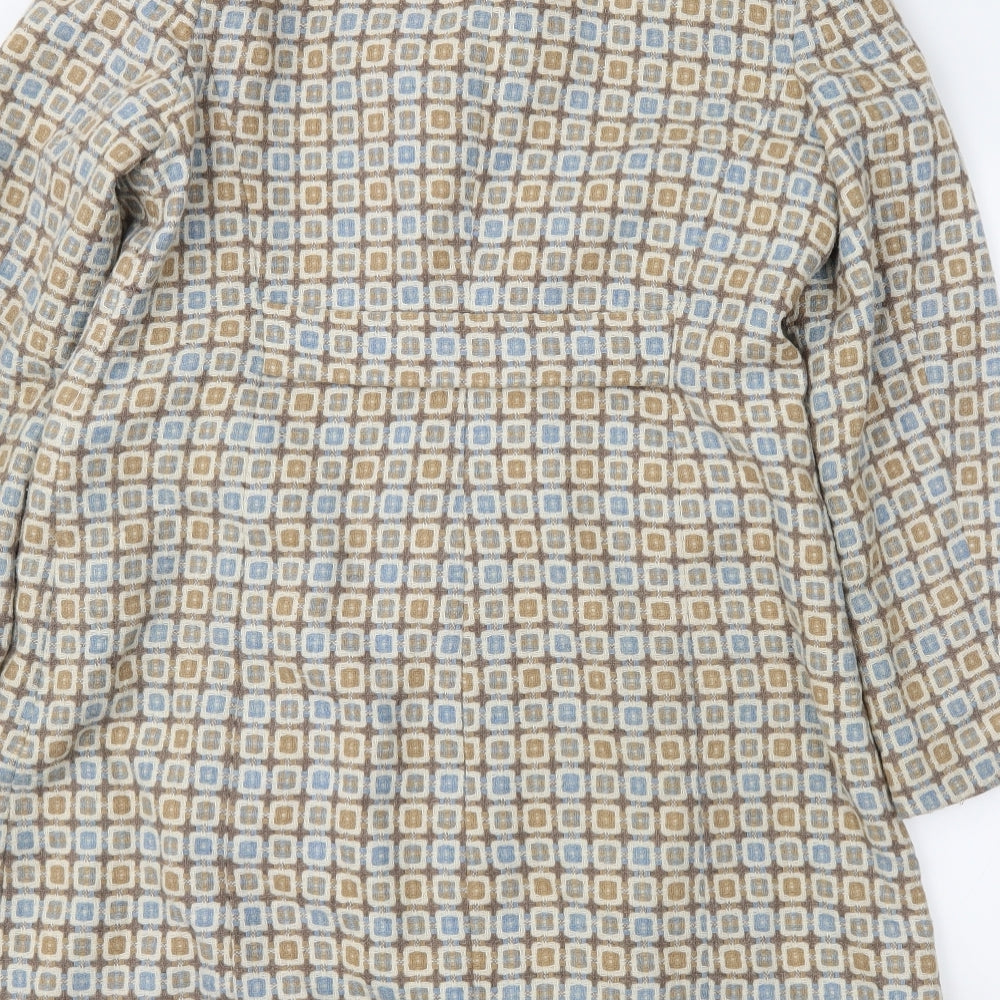 Etam Womens Beige   Overcoat Coat Size 16  - Patchwork