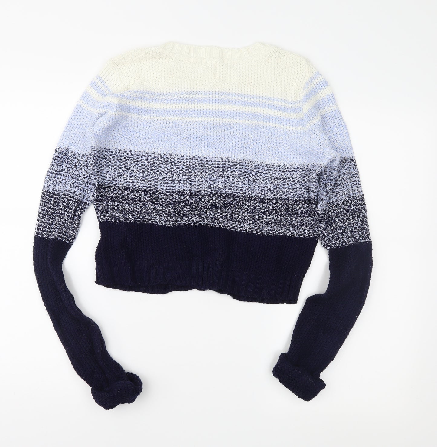 SoulCal&Co Womens Blue Striped  Pullover Jumper Size 10