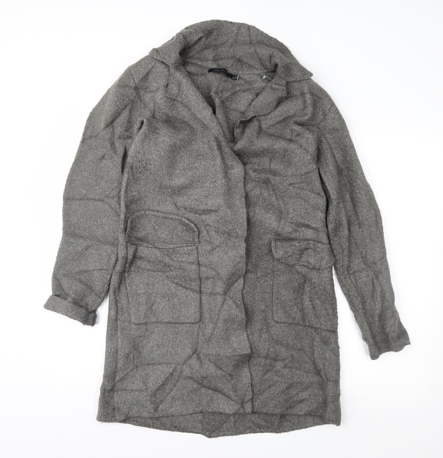 Cortefiel Womens Grey   Jacket Coatigan Size S