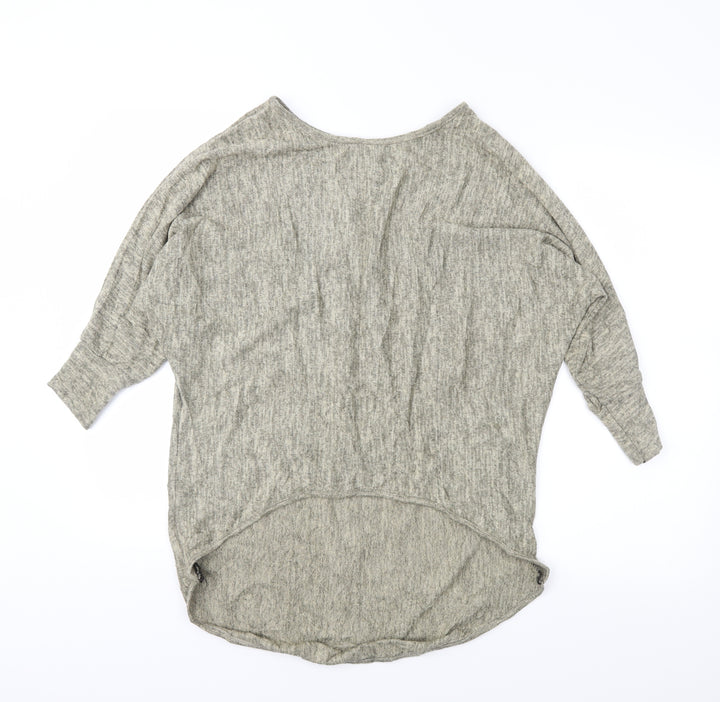 Krisp Womens Brown Basic Blouse Size M