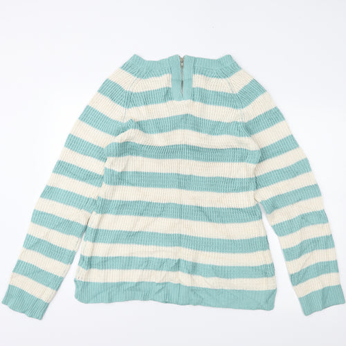 originals Womens Green Striped  Pullover Jumper Size XL