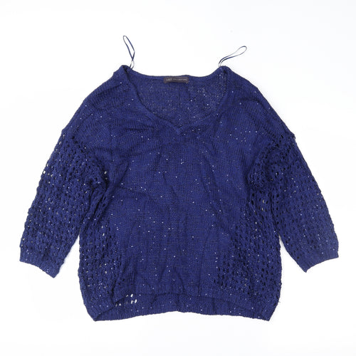 M&S Womens Blue   Pullover Jumper Size 12