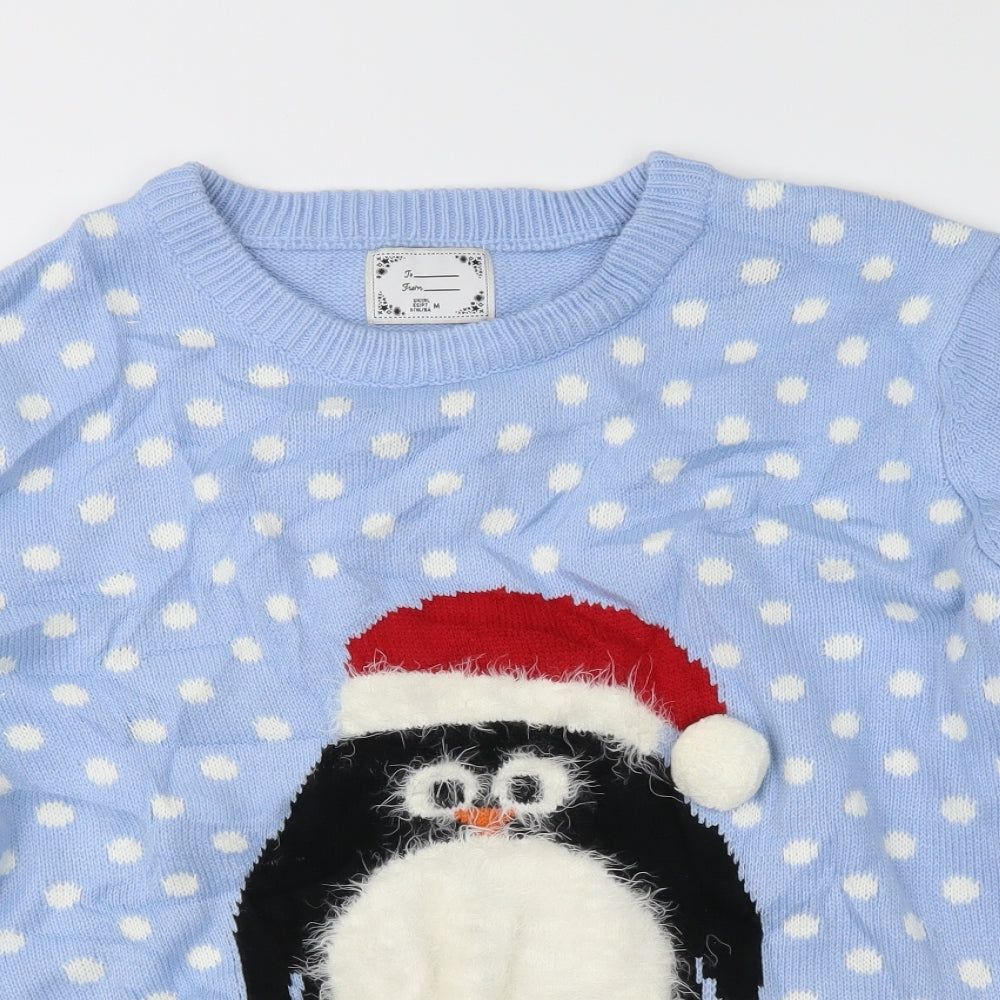 Atmosphere Womens Blue   Pullover Jumper Size M  - Christmas