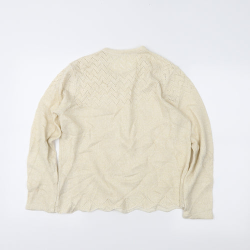 BM Womens Ivory   Pullover Jumper Size S