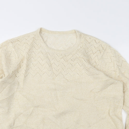 BM Womens Ivory   Pullover Jumper Size S