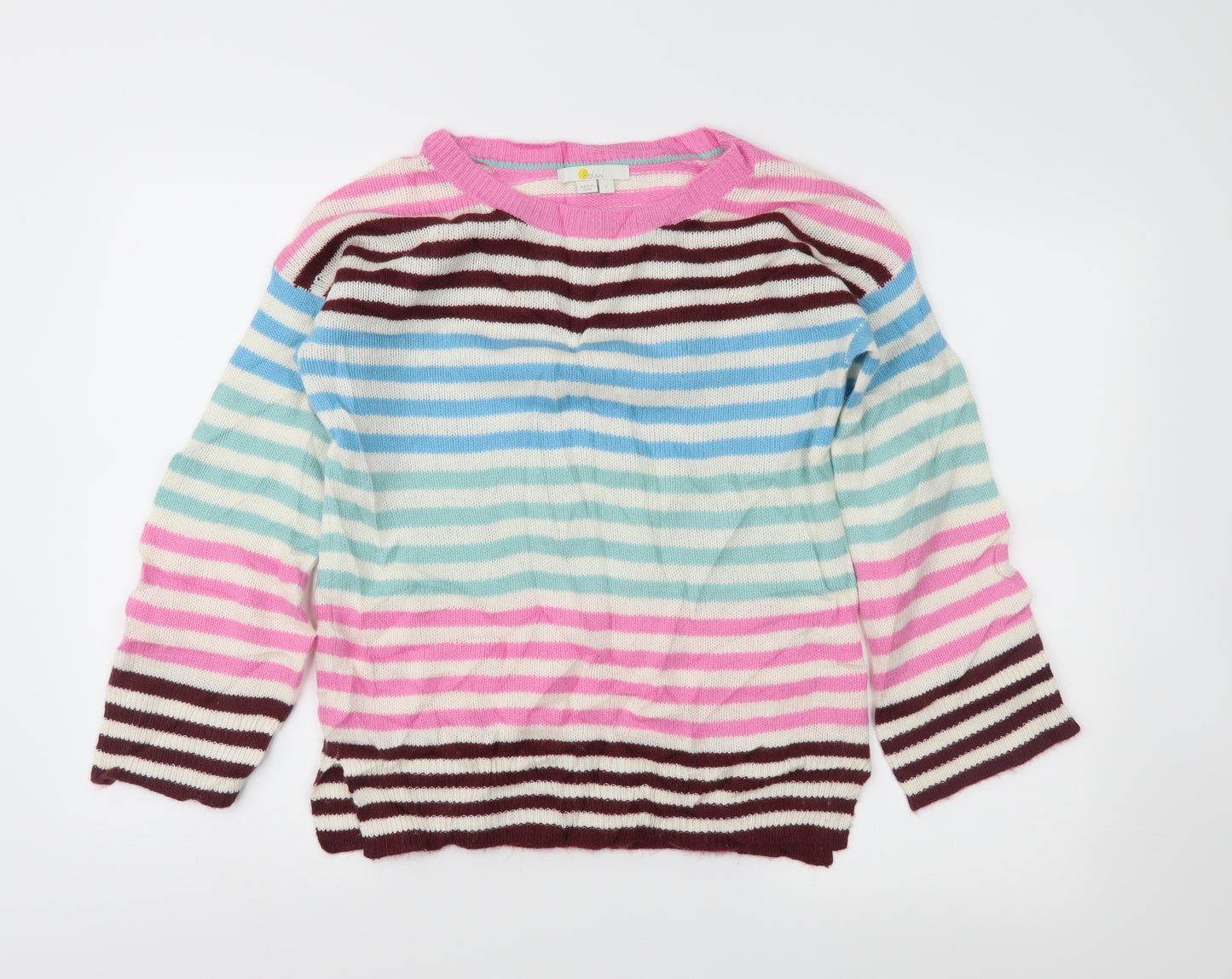 Boden Womens Ivory Striped  Pullover Jumper Size S