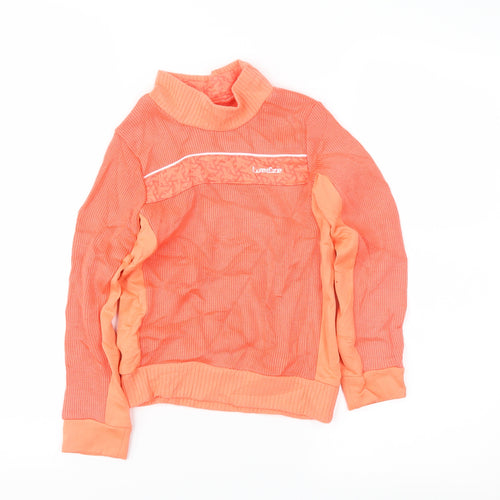 DECATHLON Boys Orange   Pullover Jumper Size 6 Years